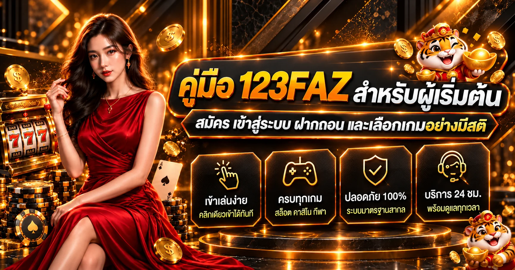 123FAZ คู่มือสมัคร เข้าสู่ระบบ และฝากถอน